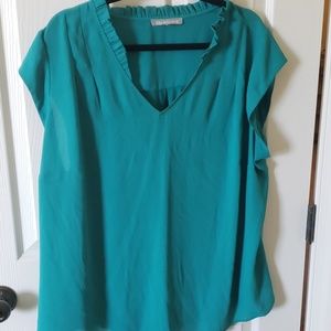 Calleigh Ruffle Neckline Detail Blouse